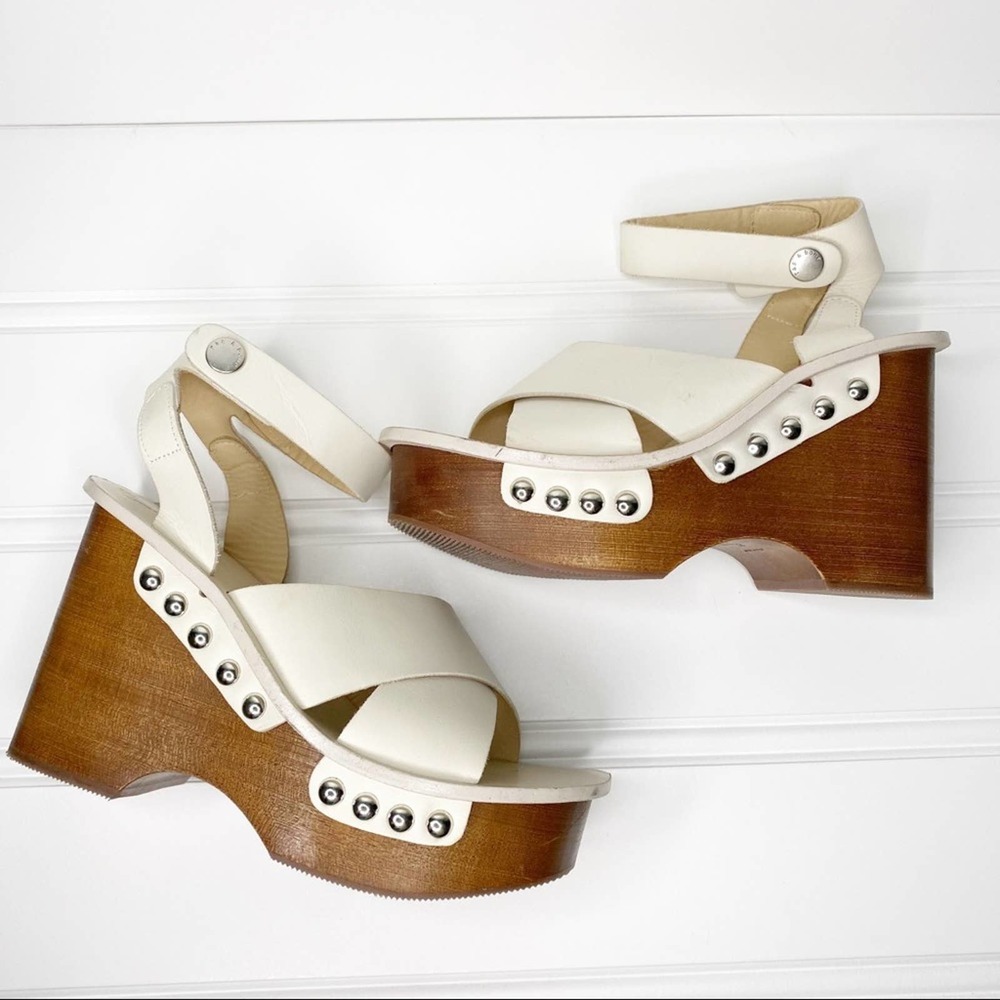 Rag & Bone Ivory Hester Platform Cross Size 38